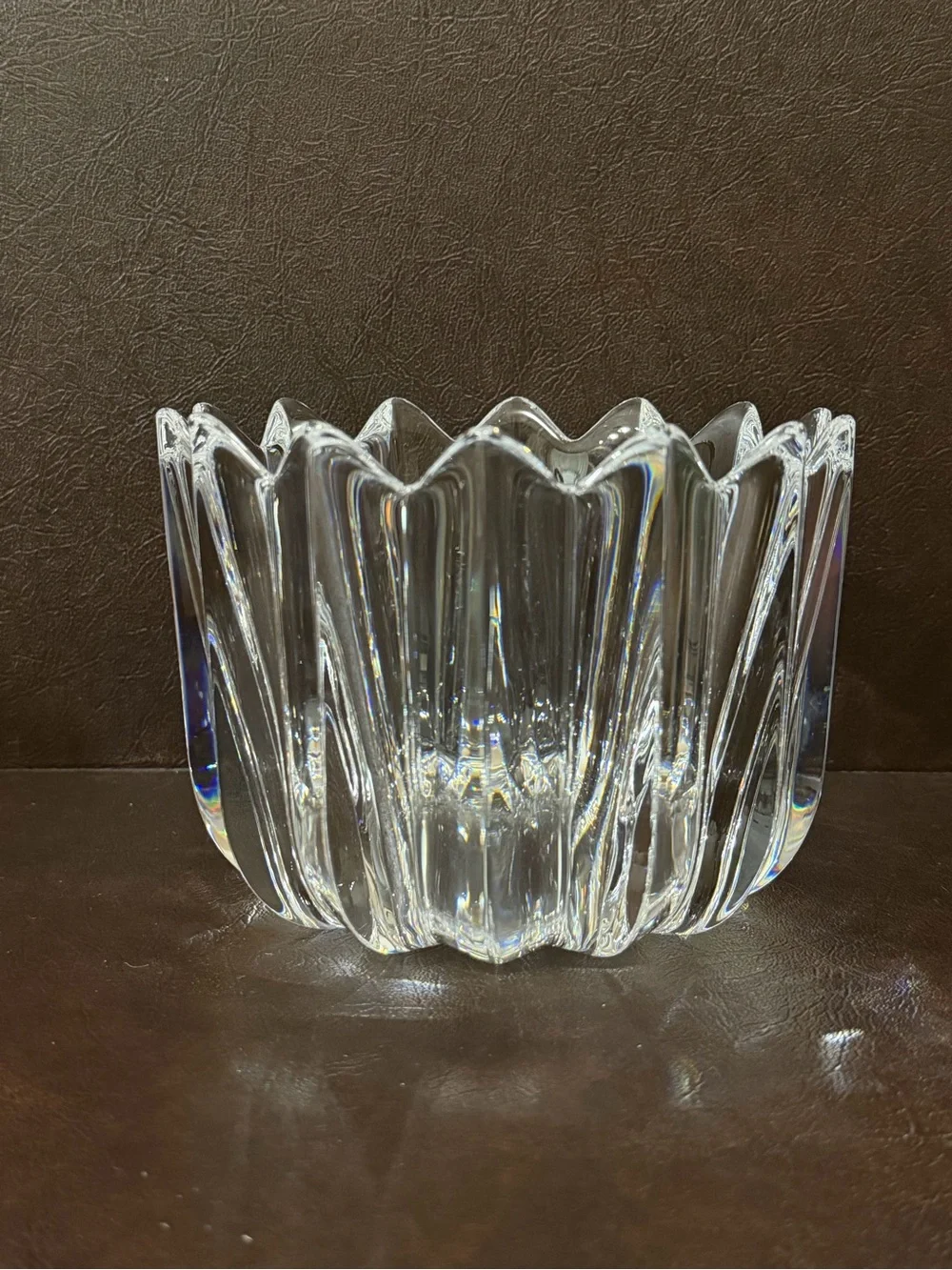 Orrefors Fleur Crystal Bowl | Retired Jan Johansson Design